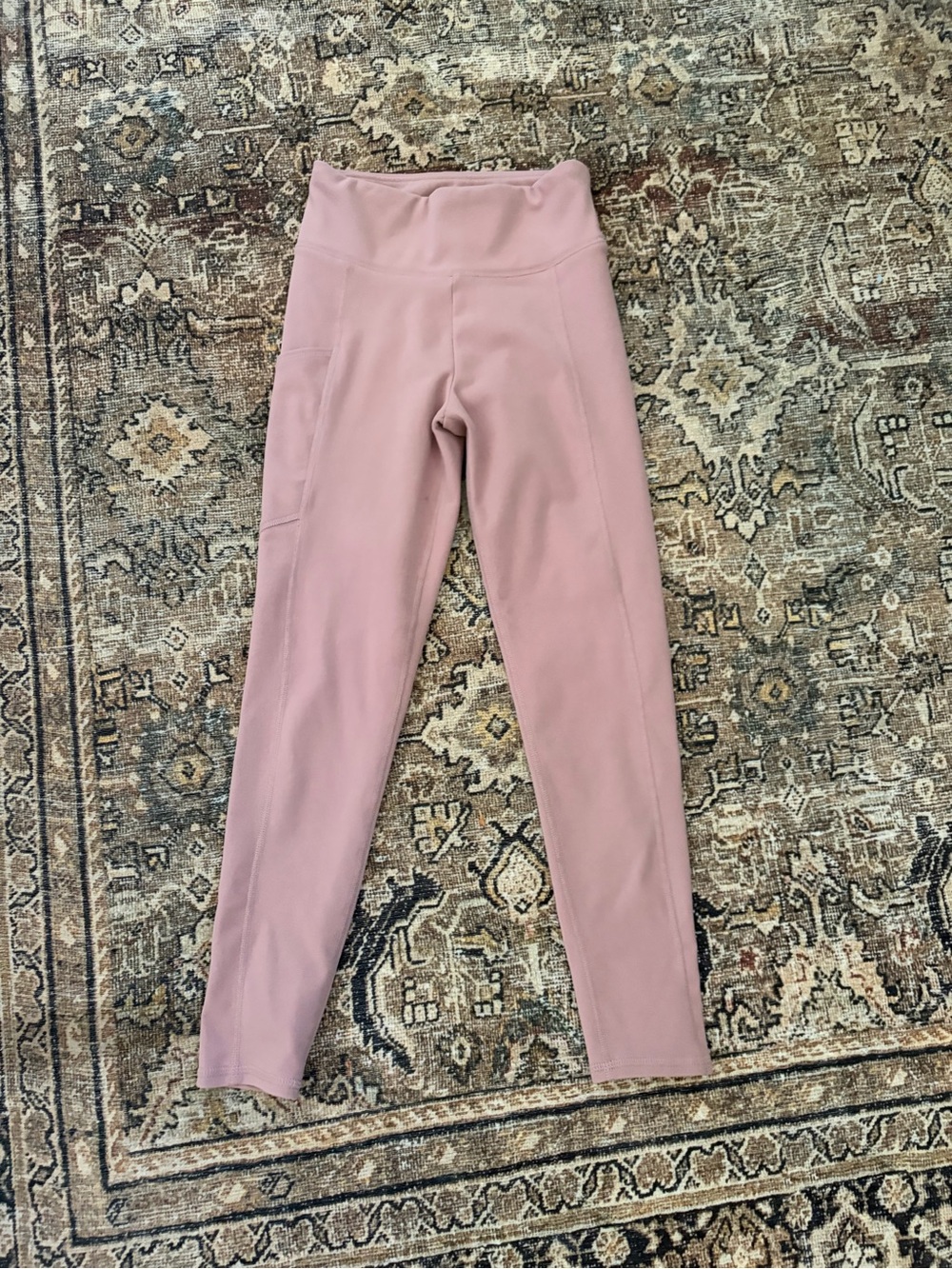 Abercrombie kids mauve/pink fleece leggings